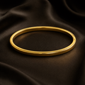 18K Gold Plated Classic Polished Bangle image 0