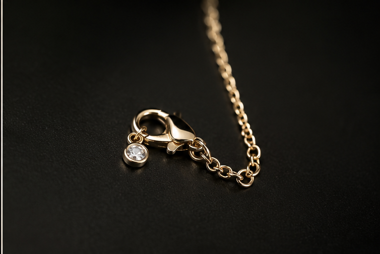 18K Gold Plated Pearl Solitaire Bracelet image 2