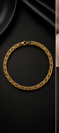 18K Gold Plated Chunky Link Bracelet image 0