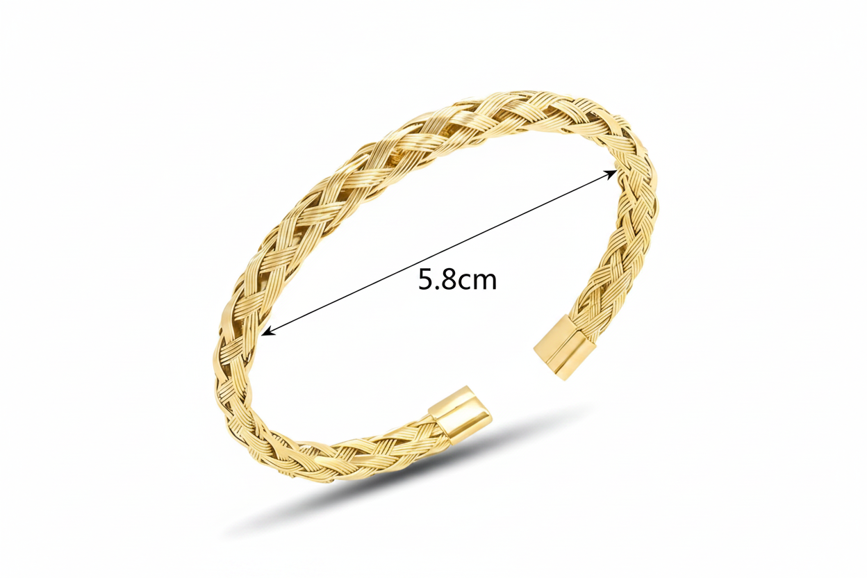 Bangle with 5.8cm sizing guide inside