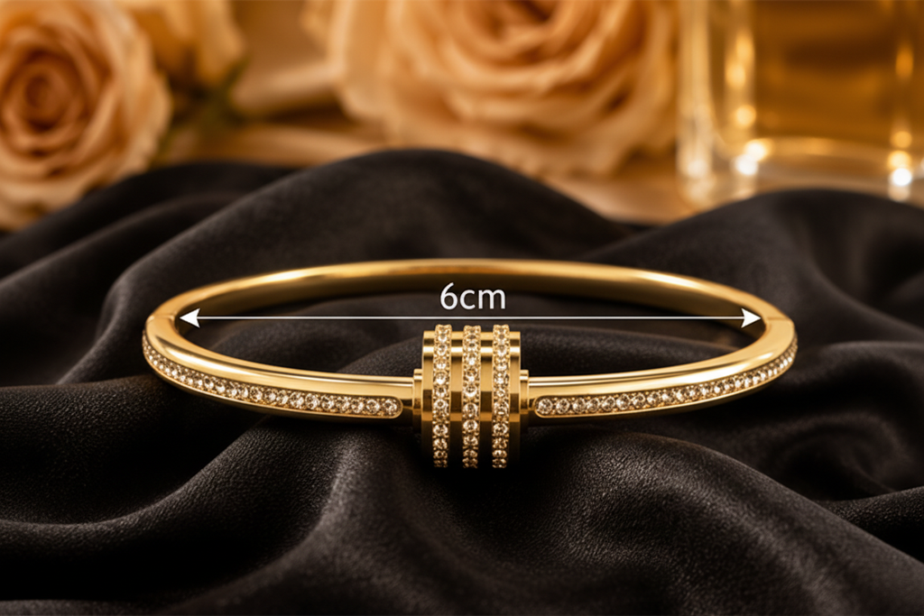 Bangle with 6cm centred inside