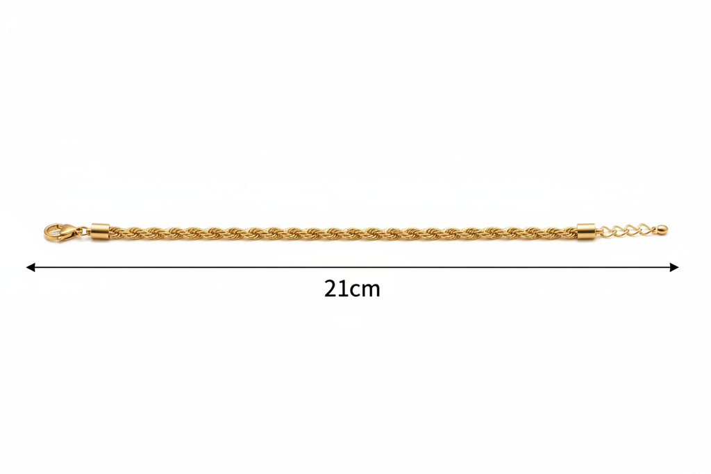 Bracelet with 21cm length underneath