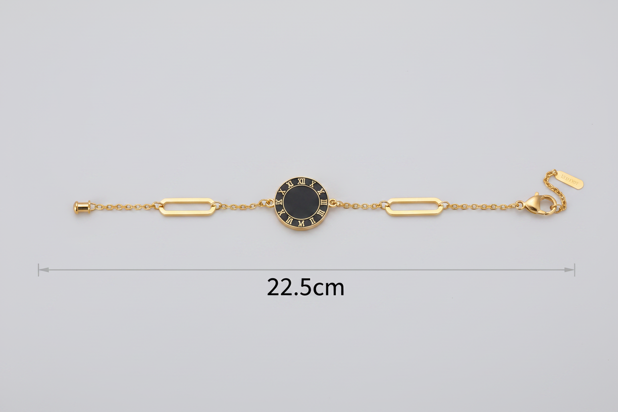 Bracelet with 22.5cm length underneath
