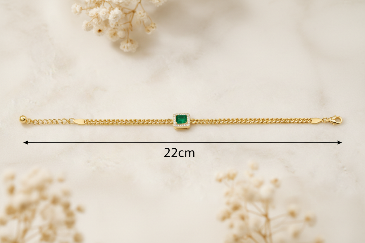 Bracelet with 22cm length underneath