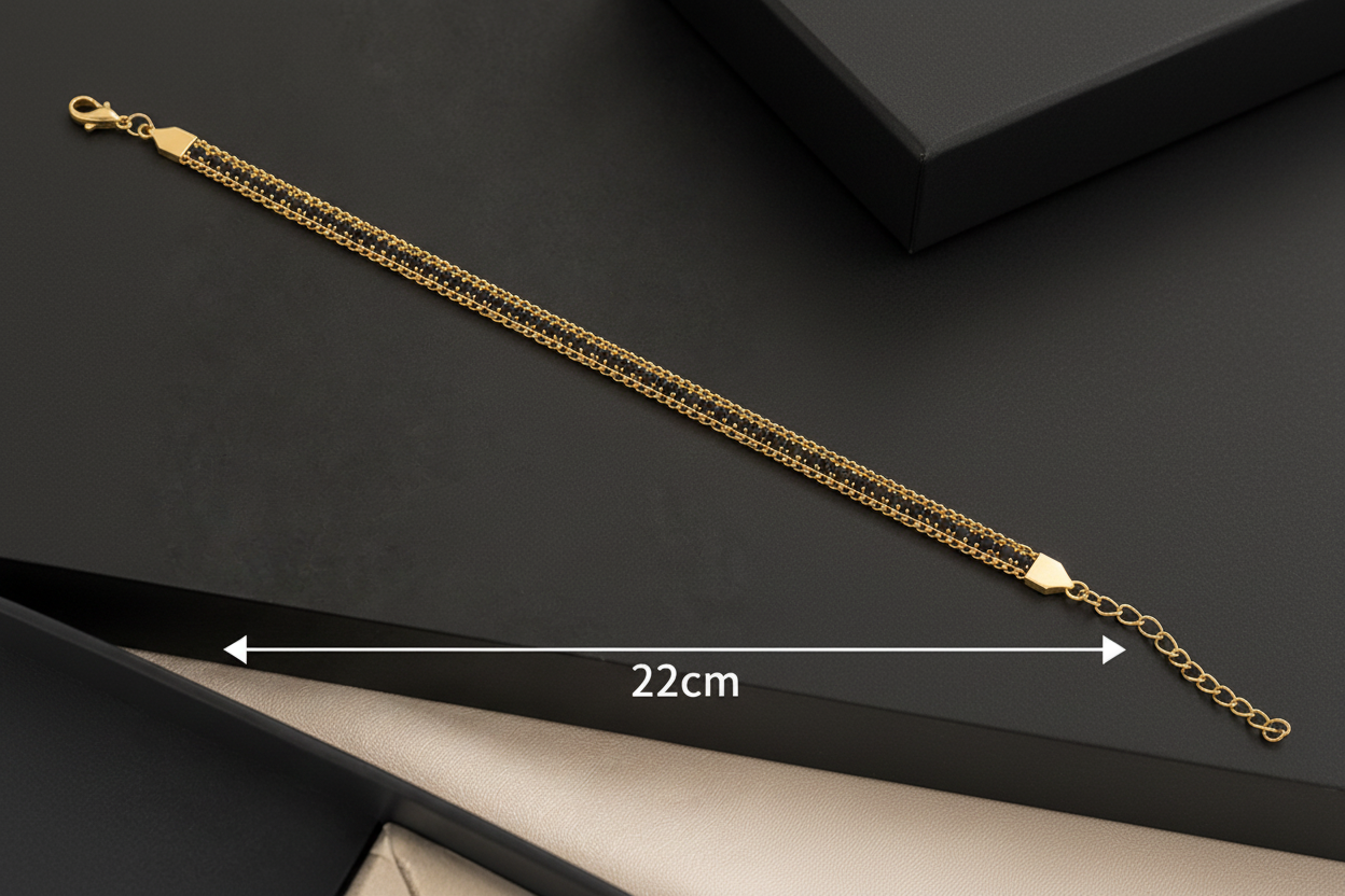 Bracelet with 22cm length underneath