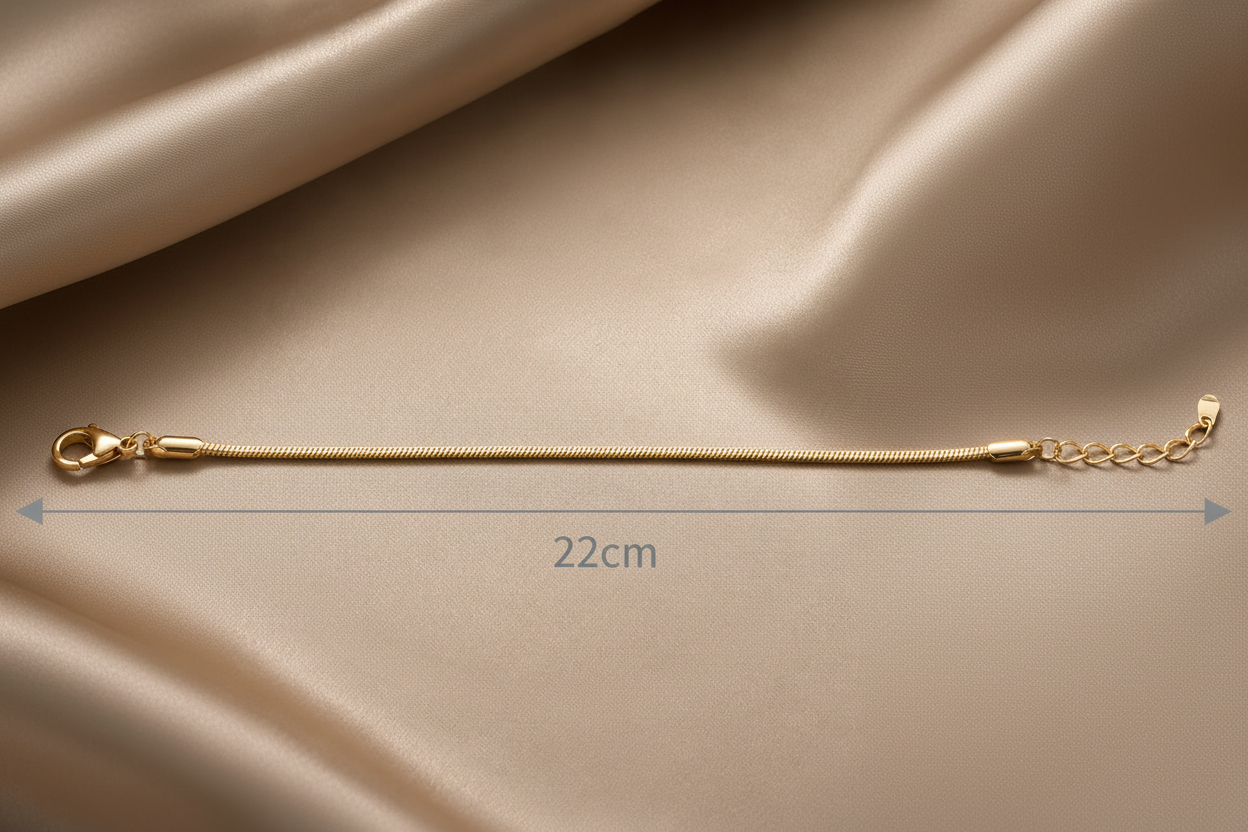 Bracelet with 22cm length underneath
