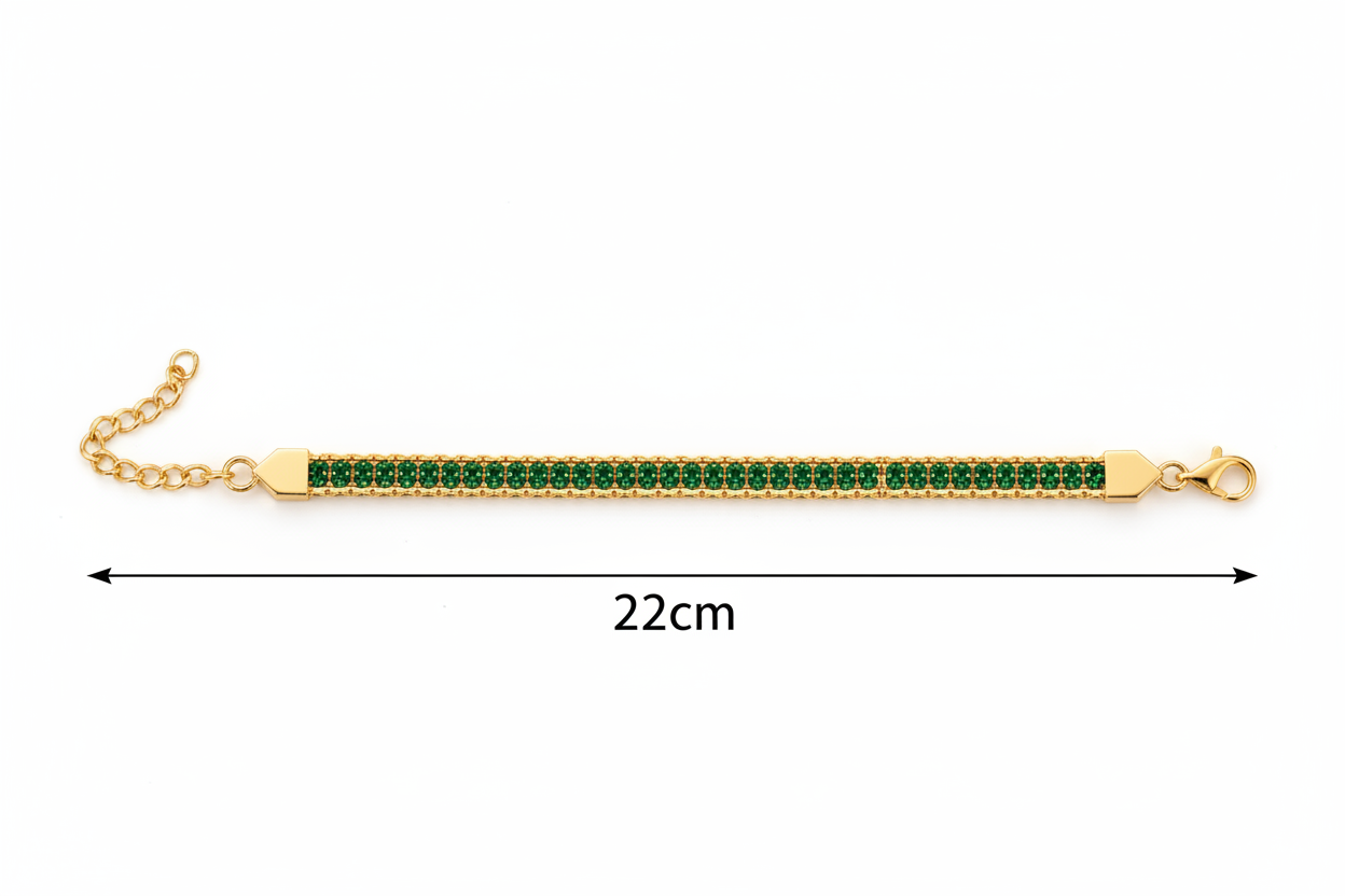 Bracelet with 22cm length underneath