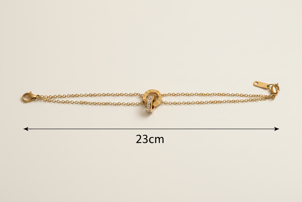 Bracelet with 23cm length underneath