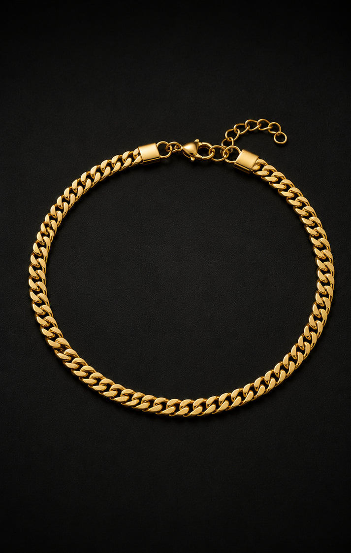 18K Gold Plated Cuban Link Bracelet image 2